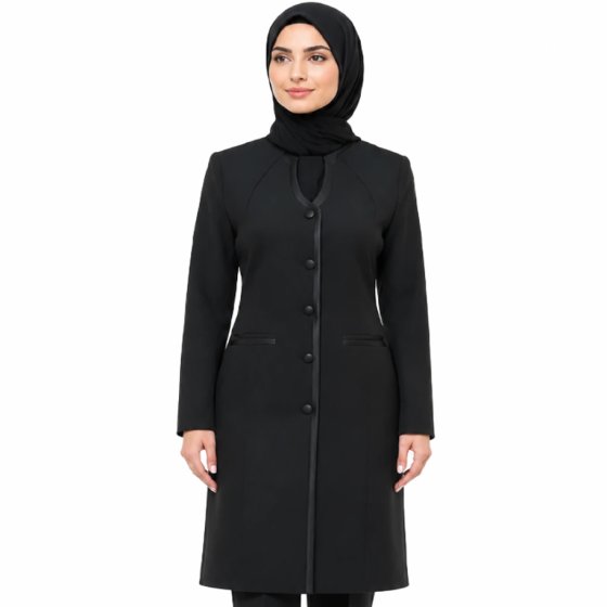 اداری مانتو شلوار بزایاق مغزی ساتن کد 2094