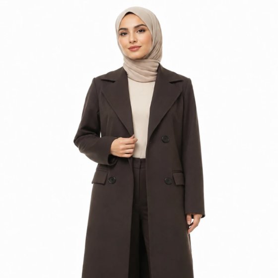 کت بلند با شلوار بزایاق کد 1319