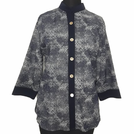 شومیز شلوار ویسکوز دکمه چوبی آدرینا کد 1525