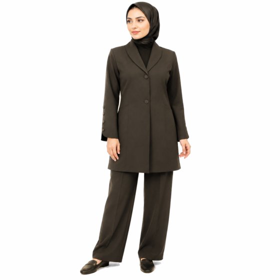 کت و شلوار بزایاق یقه آرشال آیدا کد 1083