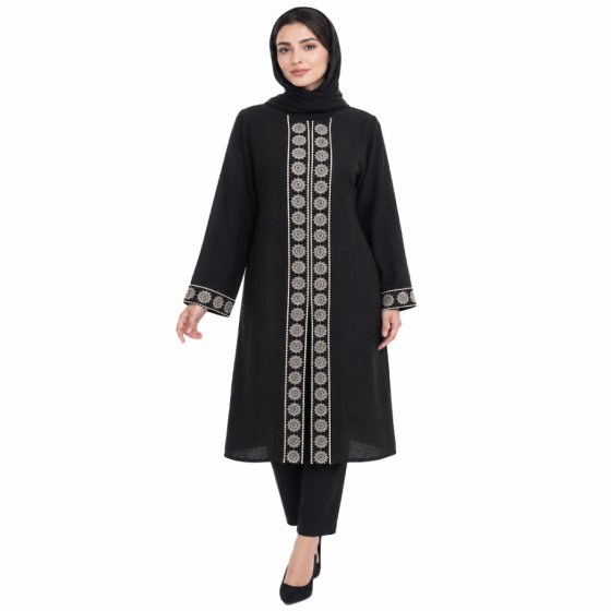 شانتون جت بلک گلدوزی کارینا کد 1832