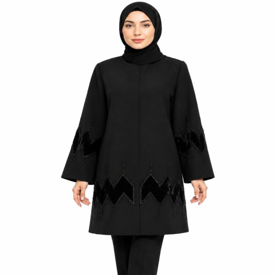 مجلسی کرپ مخمل لیزر کد 2126