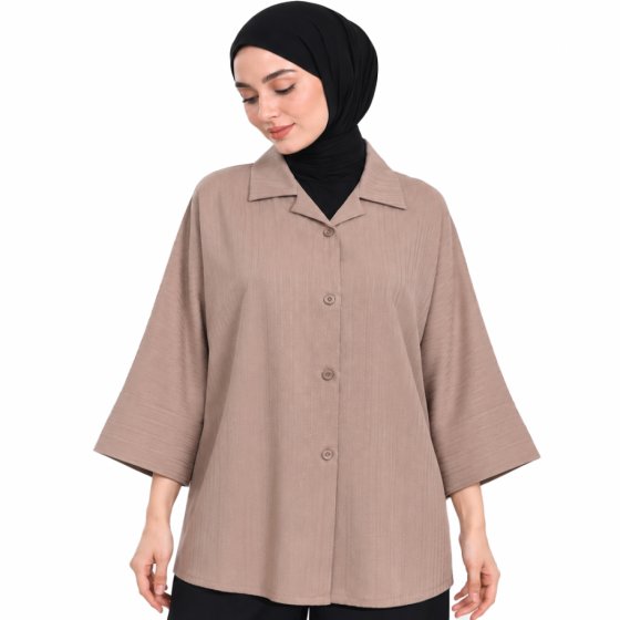 شومیز یقه شکاری کد 2196