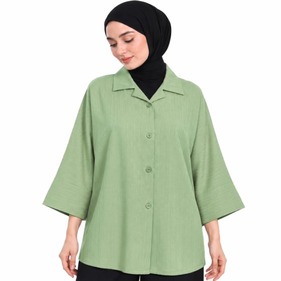 شومیز یقه شکاری کد 2196