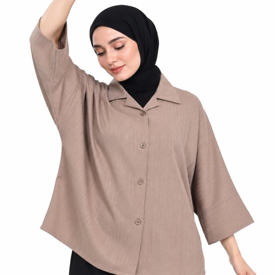 شومیز یقه شکاری کد 2196
